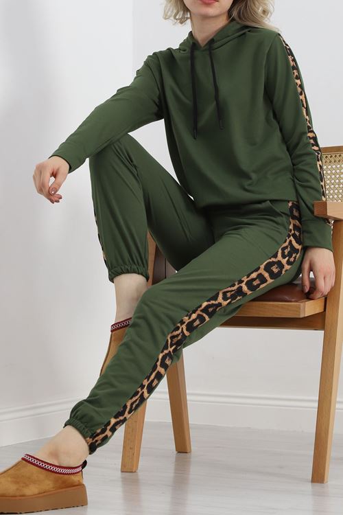 Leopar Garnili Takım Yeşil - 20112.1857.